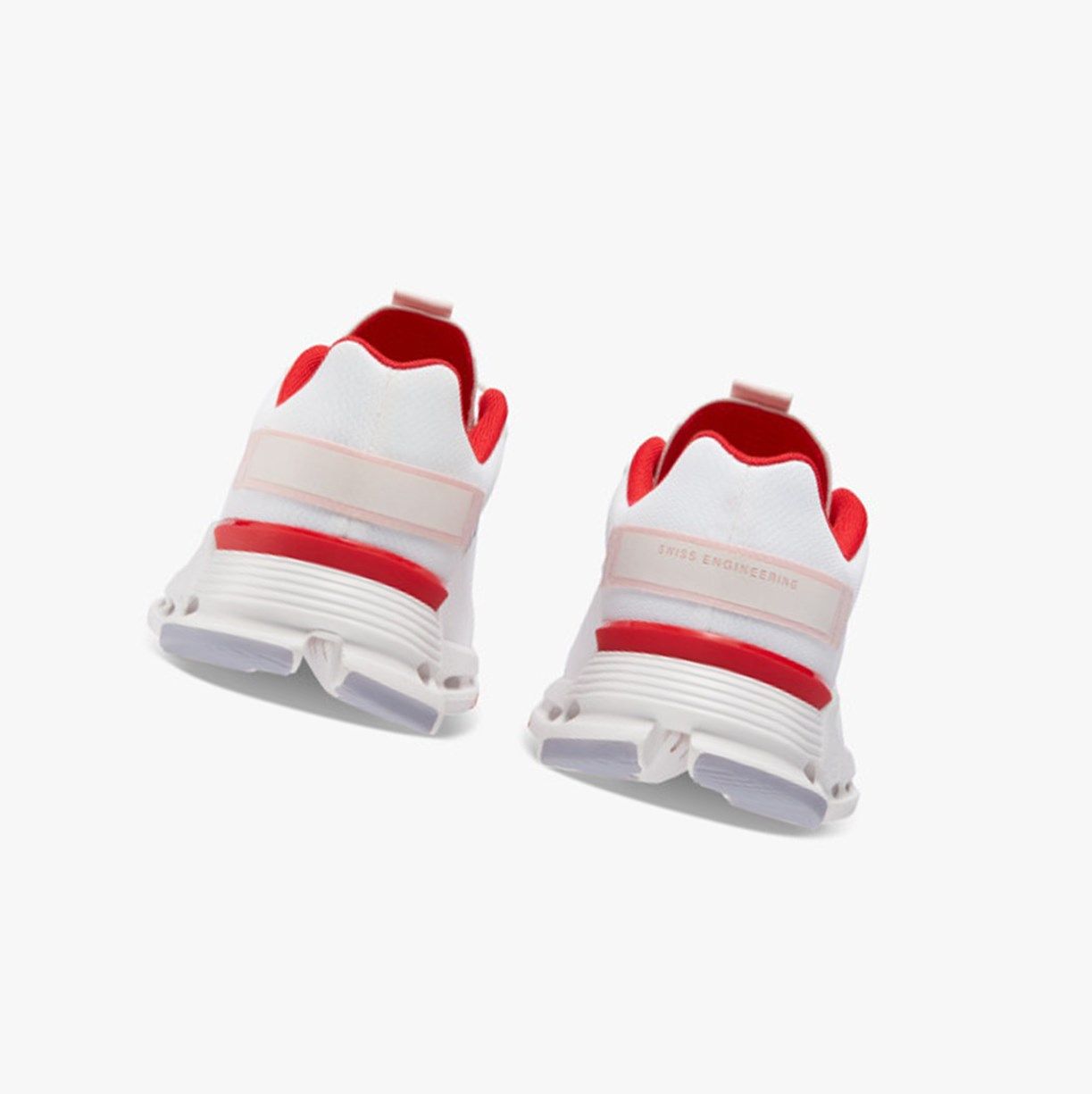 White / Red On Cloudnova Form Men Running Shoes | 735JQTGDE