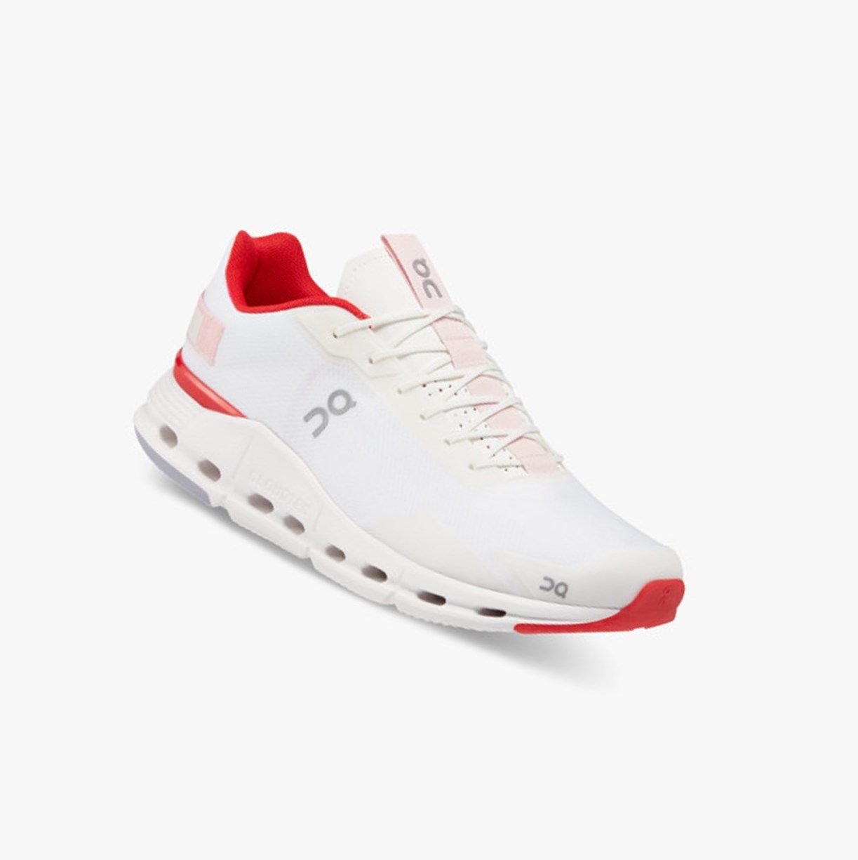 White / Red On Cloudnova Form Men Running Shoes | 735JQTGDE