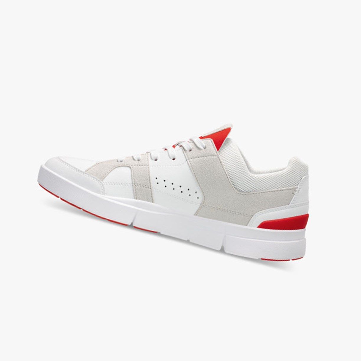 White / Red On The Roger Clubhouse Men Sneakers | 052ZBJHTQ