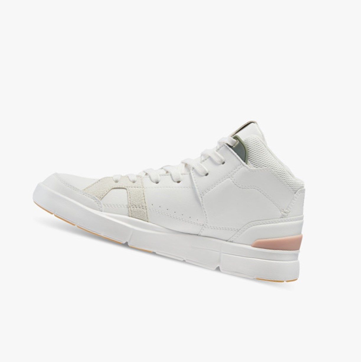 White / Rose On The Roger Clubhouse Mid Women Running Shoes | 165SGCJMK