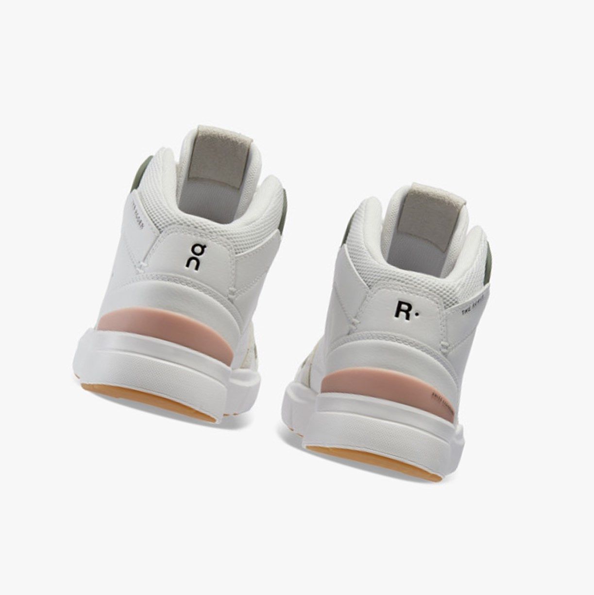 White / Rose On The Roger Clubhouse Mid Women Running Shoes | 165SGCJMK